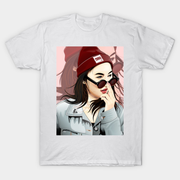 Girl With Sunglasses Sunglasses T Shirt Teepublic 7507